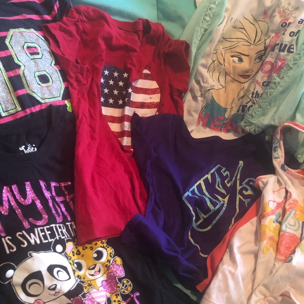 Assorted T-shirts girls 5/6